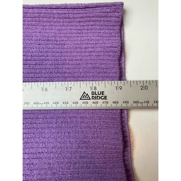 ST. JOHN SPORT Marie Gray Sleeveless Small Purple Waist Length Knit Tank - Picture 8 of 9